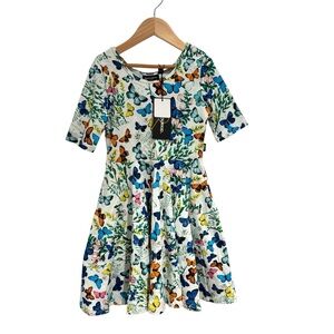 Rock Your Baby Multicolor Butterfly Dress - size 6 - NWT